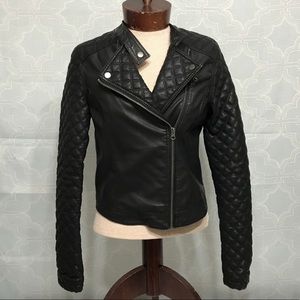 Bethany Mota Black Quilted Jacket